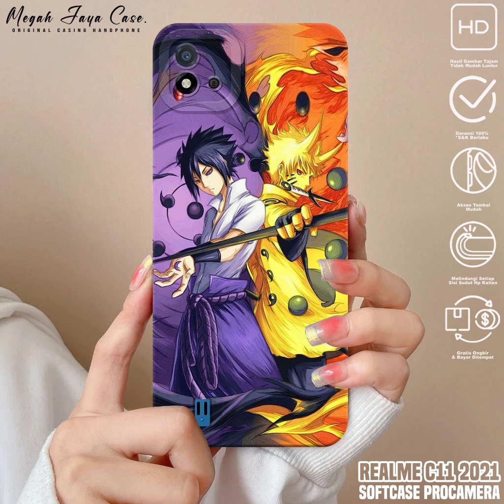 Case REALME C11 2021 - Casing Hp REALME C11 2021 Motif Anime NRT - Silikon Hp REALME C11 2021 - Kond