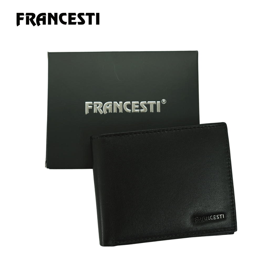 Francesti Dompet Pria Genuine Leather 162 Black