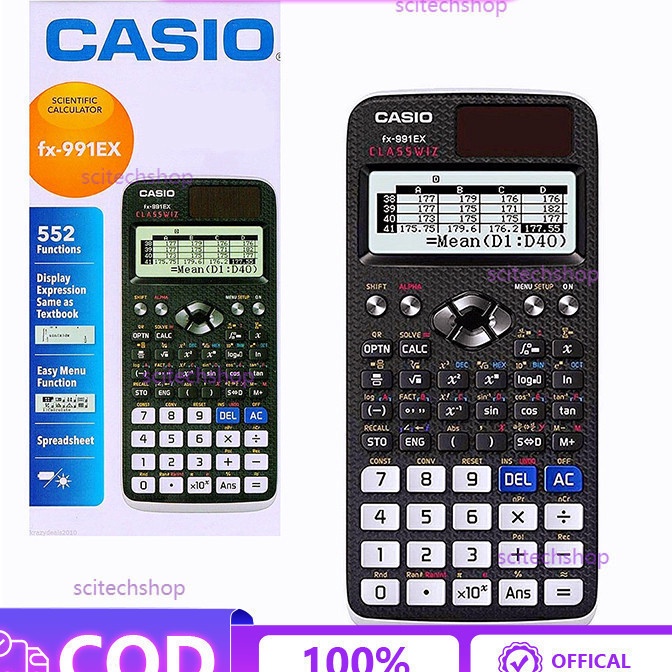 

Wow Casio FX991EX FX991ex FX 991ex Scientific Calculator Classwiz scientific Calculator Black