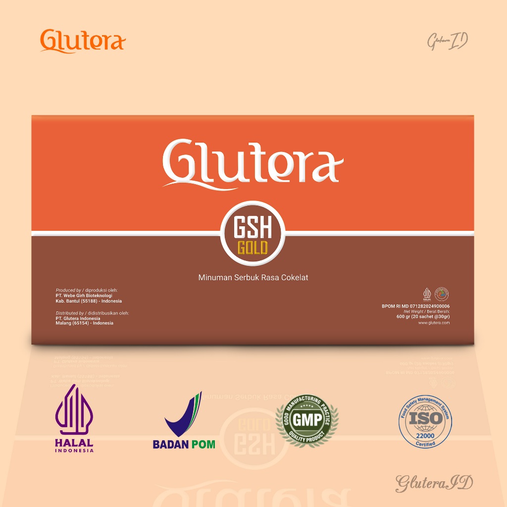 GLUTERA GSH GOLD - GLUTATHIONE COLLAGEN - 1 BOX ORIGINAL