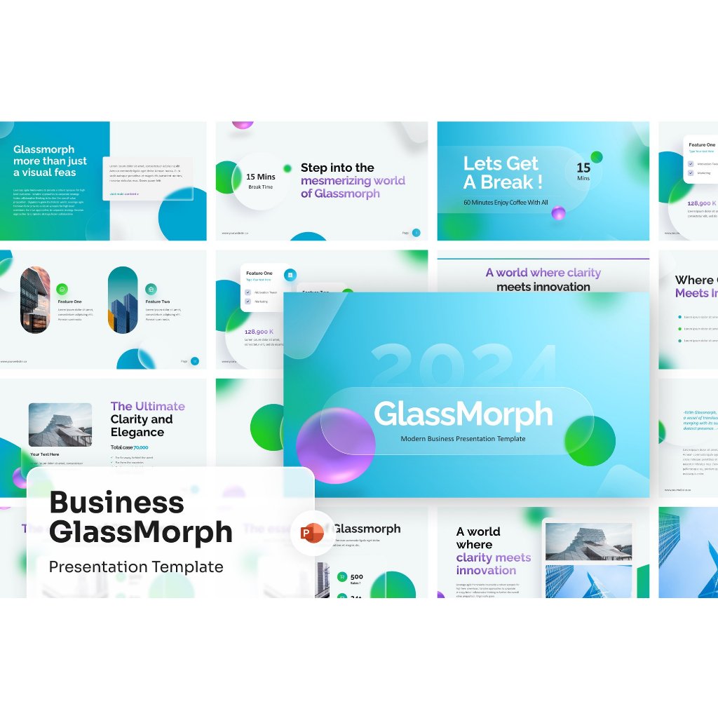 ANY MORPH PREMIUM TEMPLATE POWERPOINT BISNIS  EDUKASI KESEHATAN SKRIPSI JADI SATU