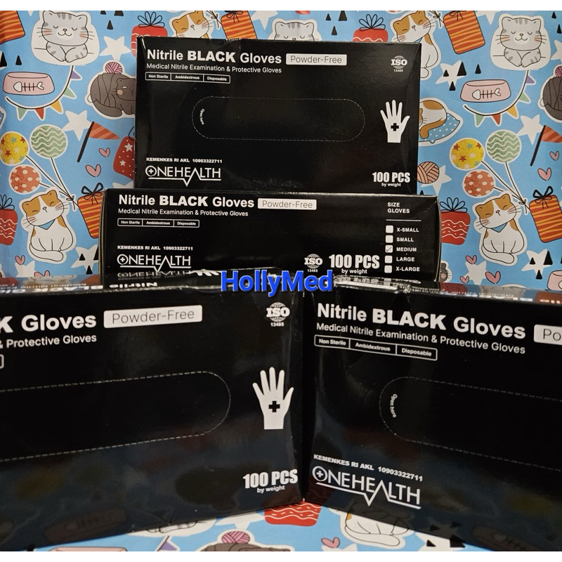 Handscoon Nitrile Black isi 100