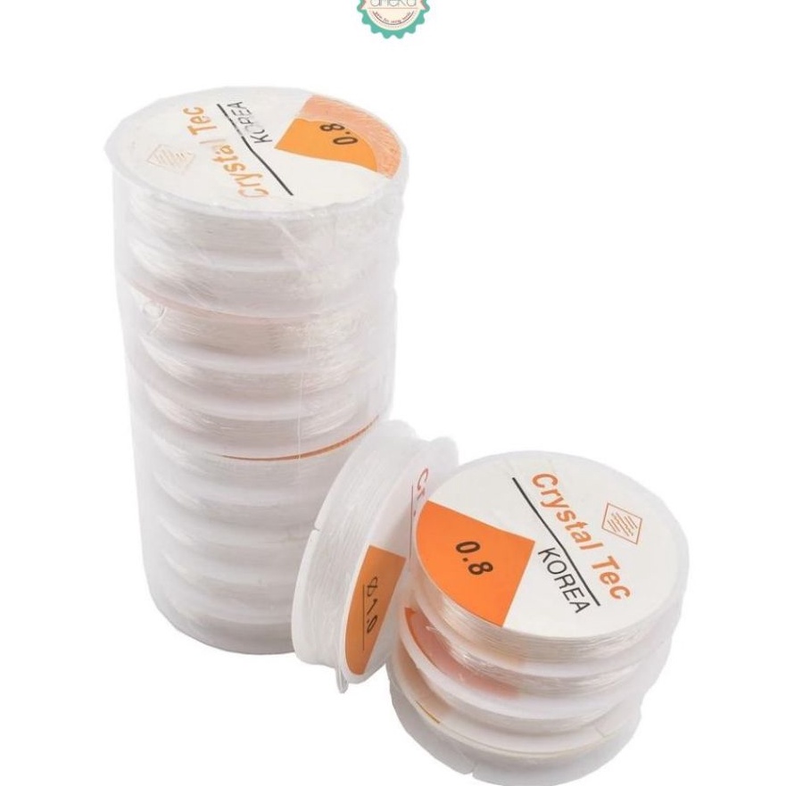 

Terlaris 1 SLOP Senar Elastis Tali Karet Transparan Crystal Tec 1 Roll