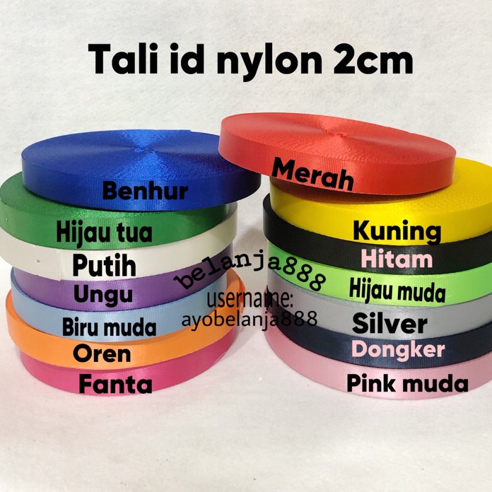 

FG2 Tali 2cm tali id card nylon Roll
