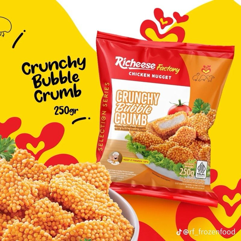 

Nuget Richeese cruncy bubble crispy 225 gram