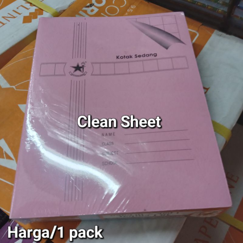 

Buku kotak sedang(Harga/1,isi 10 buku)