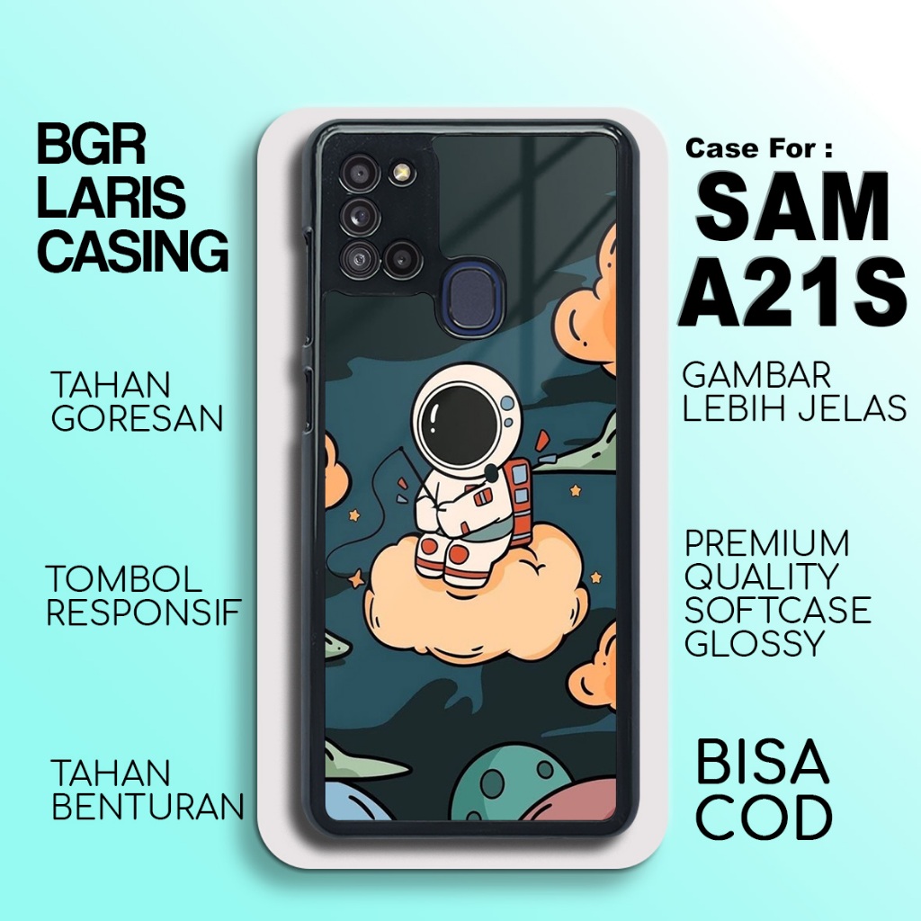Case Samsung A21S Terbaru Astro Cute Hardcase Softcase Glossy Casing Samsung A21S Termurah Terlaris