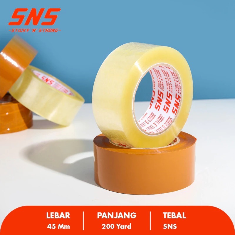 

LAKBAN BENING COKLAT 200 YARD x 2 INCH SNS KUALITAS DAIMARU