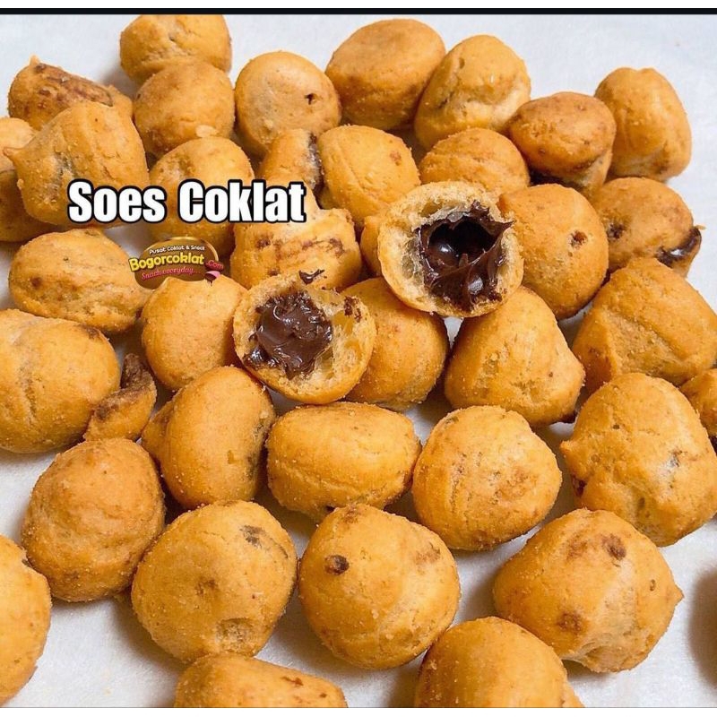 

Sus Coklat Kering Kiloan isi Coklat Lumer enak murah / Soes Coklat Kering Coklat Lumer