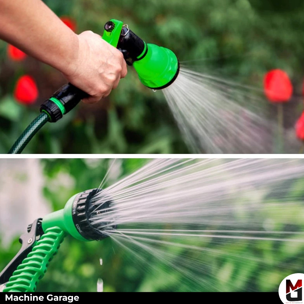 Selang Air 1/2inch biru Cuci Motor Paket Semprotan Selang Air 7 Fungsi dan Watergun Jet Spray Alat Cuci Mobil Siram