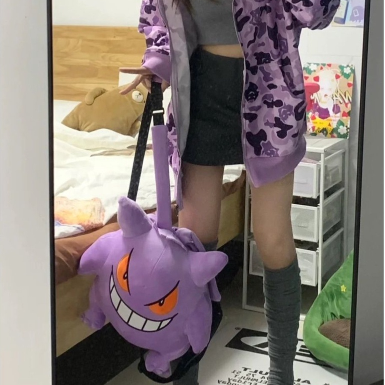 Tas ransel hantu Geng gelap baru gadis seksi milenium gaya y2k Pokemon Jepang tas boneka kartun mewa
