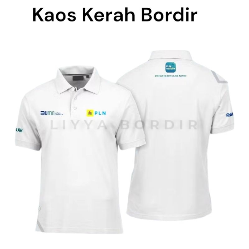 Kaos Kerah PLN Mobile Kaos Polo Bumn PLN Polo Shirt PLN Mobile