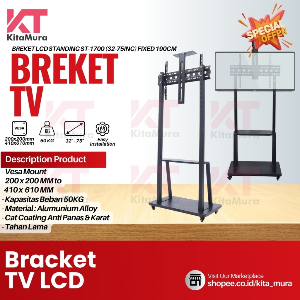Bracket TV Panel TV 32/75 INCH || Standing Bracket TV