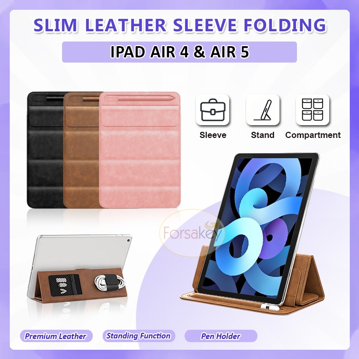 iPad Air 4 5 4th 5th Gen Generation M1 Chip 10.9 Inch 2020 2022 2in1 Leather Sleeve Stand Pouch Bag 