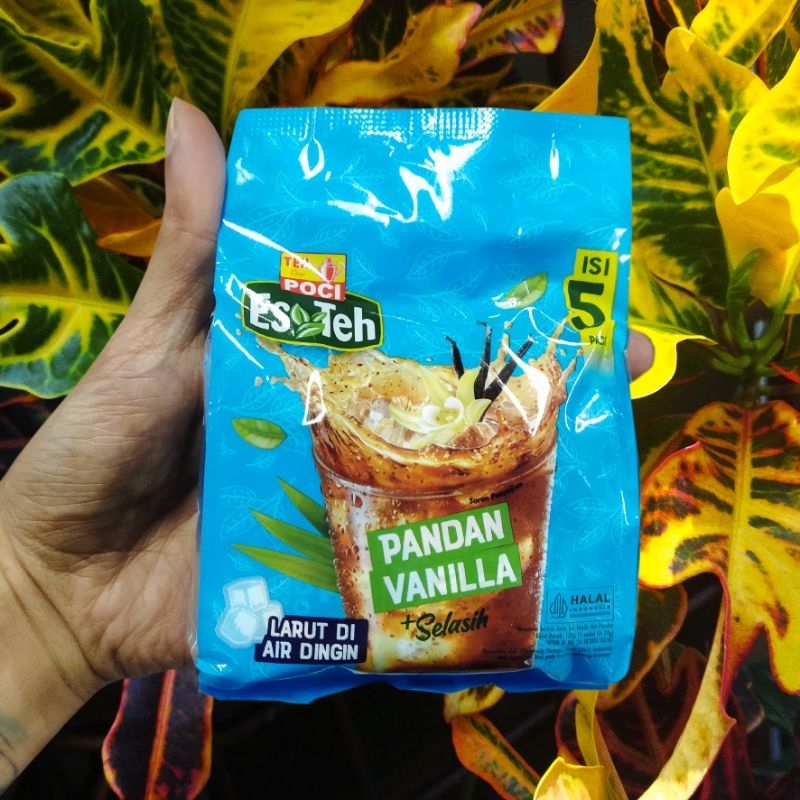 

TEH CAP POCI ES TEH | TEH PANDAN VANILA | TEH TARIK GULA AREN | PER KEMASAN ISI 5 SACHET