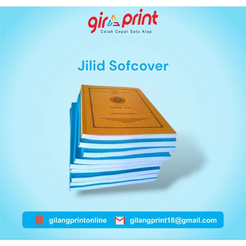 

Jilid soft cover buffalow langsung tanpa laminasi