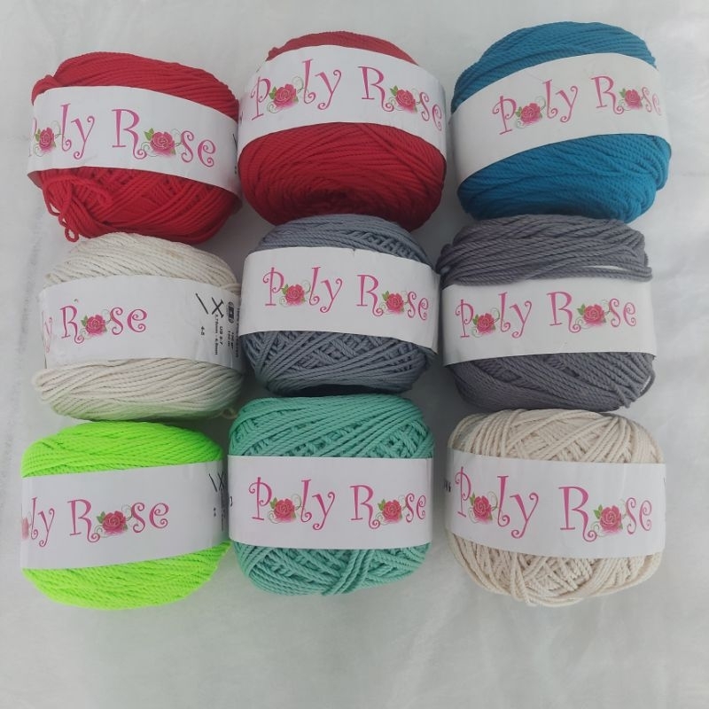 Benang poly rose / benang rajut