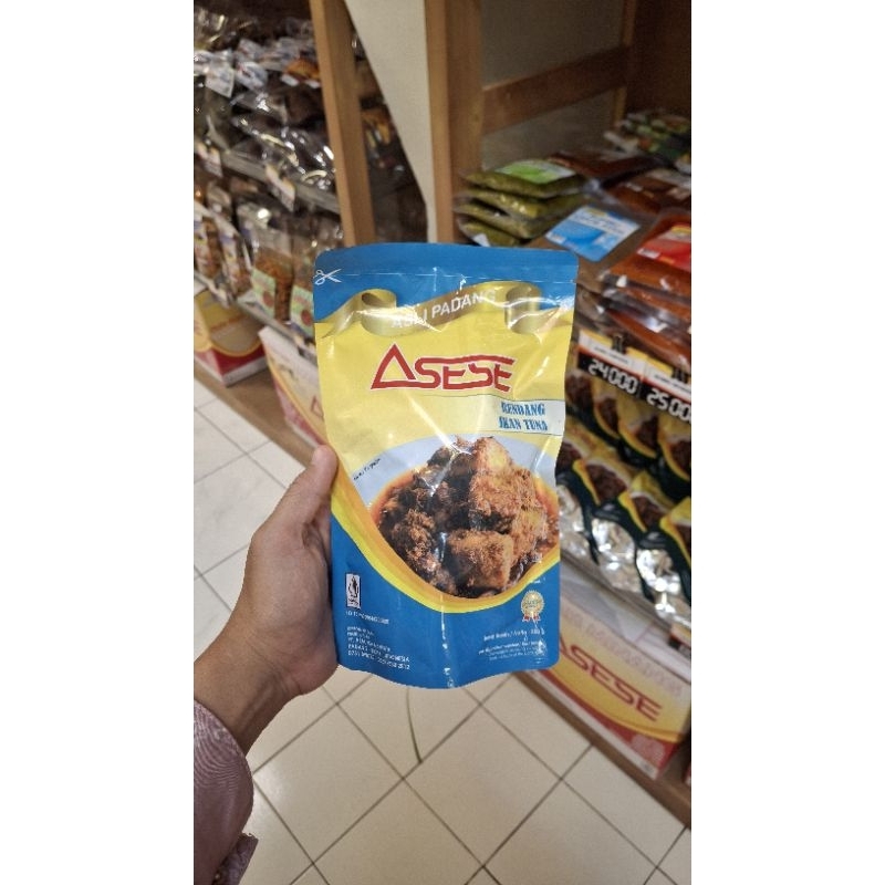 

Asese Rendang Ikan Tuna Basah Asli Padang 250gr