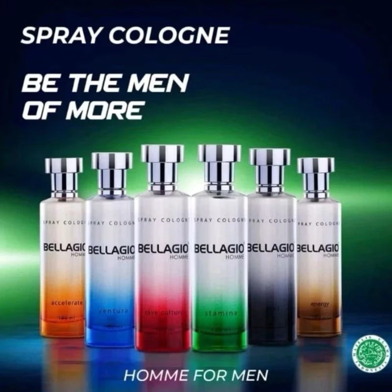 Parfum Bellagio Homme Spray Cologne 100ml - Bellagio Tersedia 6 varian - Ollshop Que Ori