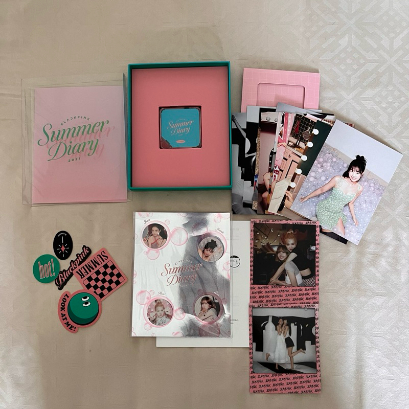 [Official] Blackpink Summer Diary 2021 Kit Fullset Unsealed Jennie Jisoo Rose Lisa