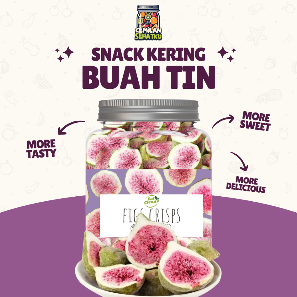 

Freeze Dried Fig - Fresh Dried Fig - Keripik Buah Ara Crispy - Crunchy Fruit Snack - Keripik Buah Krispi Cemilan Diet Snack Sehat Snack Diet Rendah Kalori