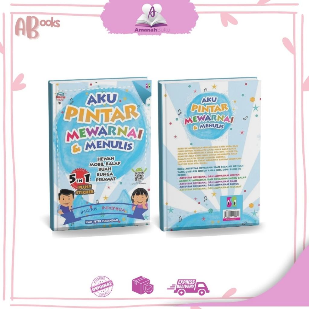 BUKU ANAK AKU PINTAR MEWARNAI DAN MENULIS