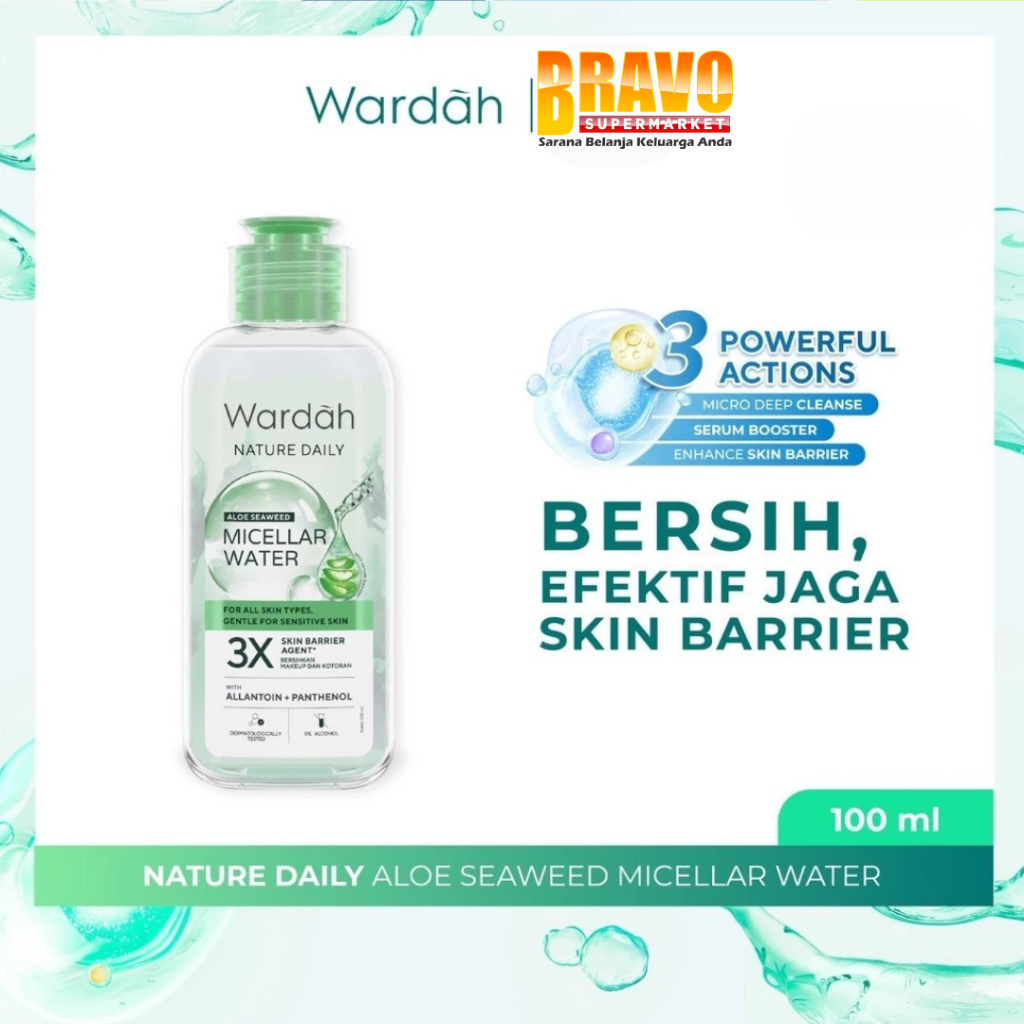 Bravo Bojonegoro - Wardah Nature Daily Aloe Seaweed Micellar Water 100ML