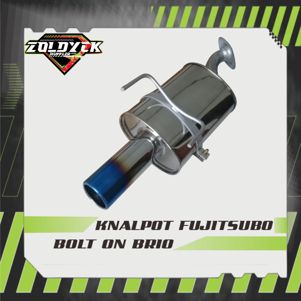 KNALPOT RACING FUJITSUBO BOLT ON BRIO NEW-BRIO OLD