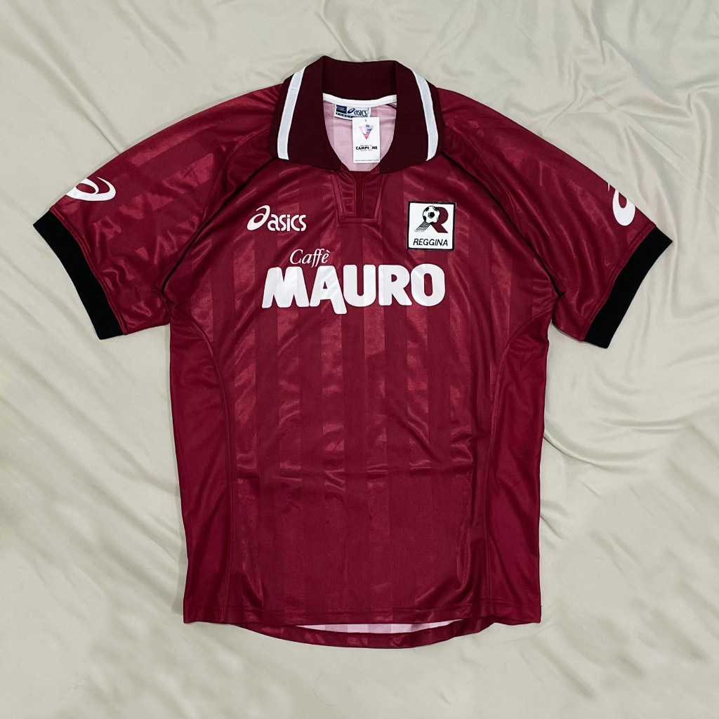 Original Asics Reggina Home Kit 2001 2002 Jersey Bola Vintage