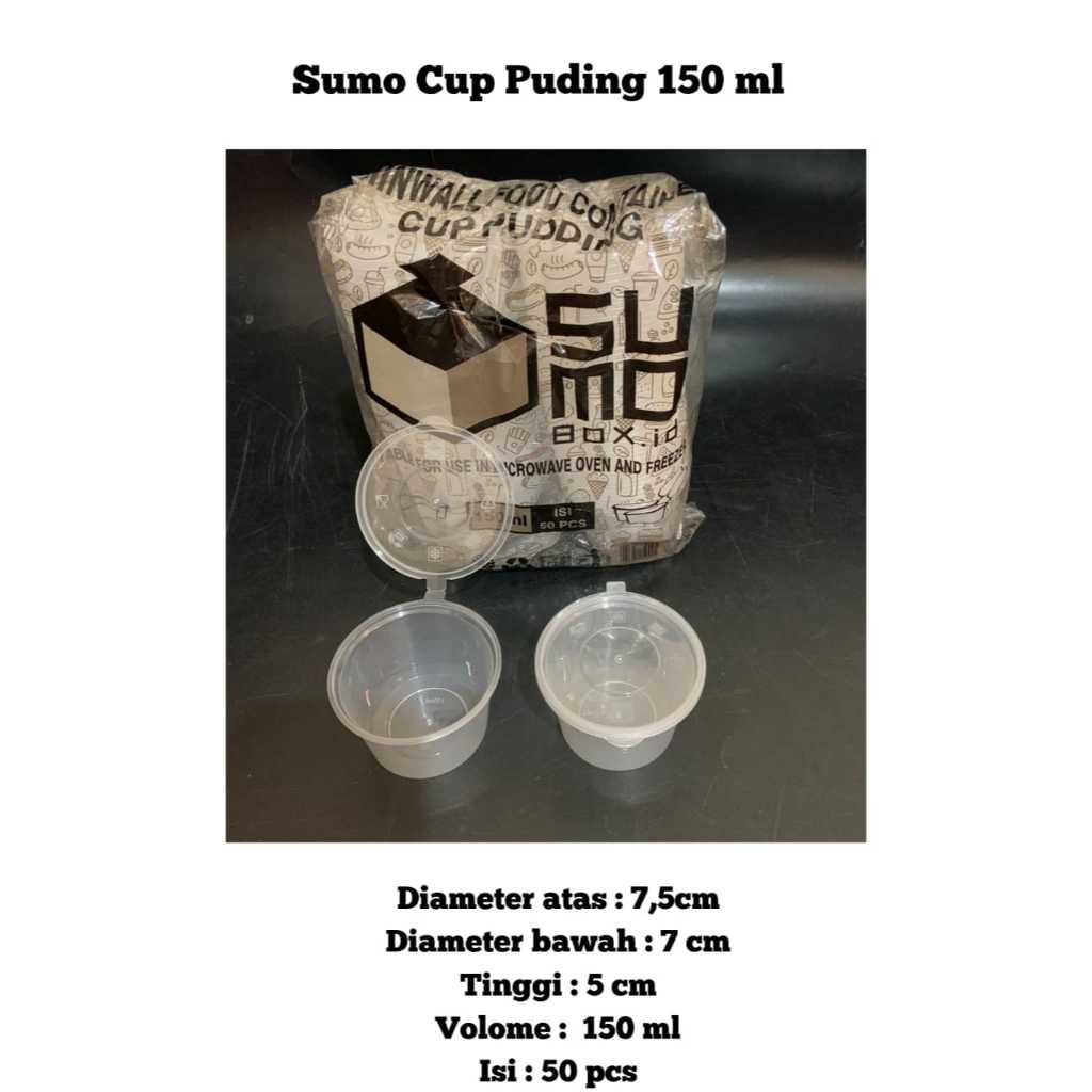 Thinwall Cup Sumo Puding 150ML/CUP PUDING 150ML