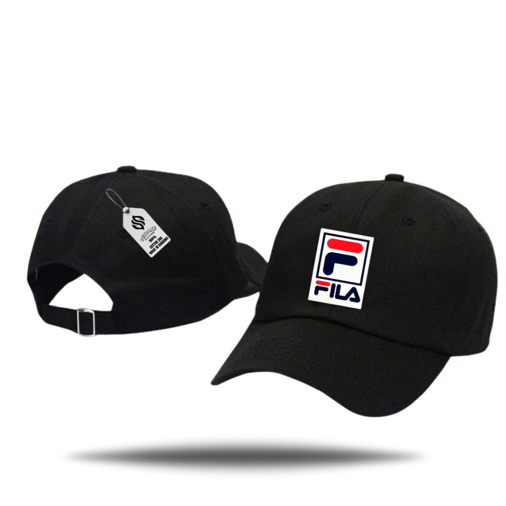 Pekpake.co Murah Berkualitas Topi Pria/Wanita FILA Bahan Denim Keren COD