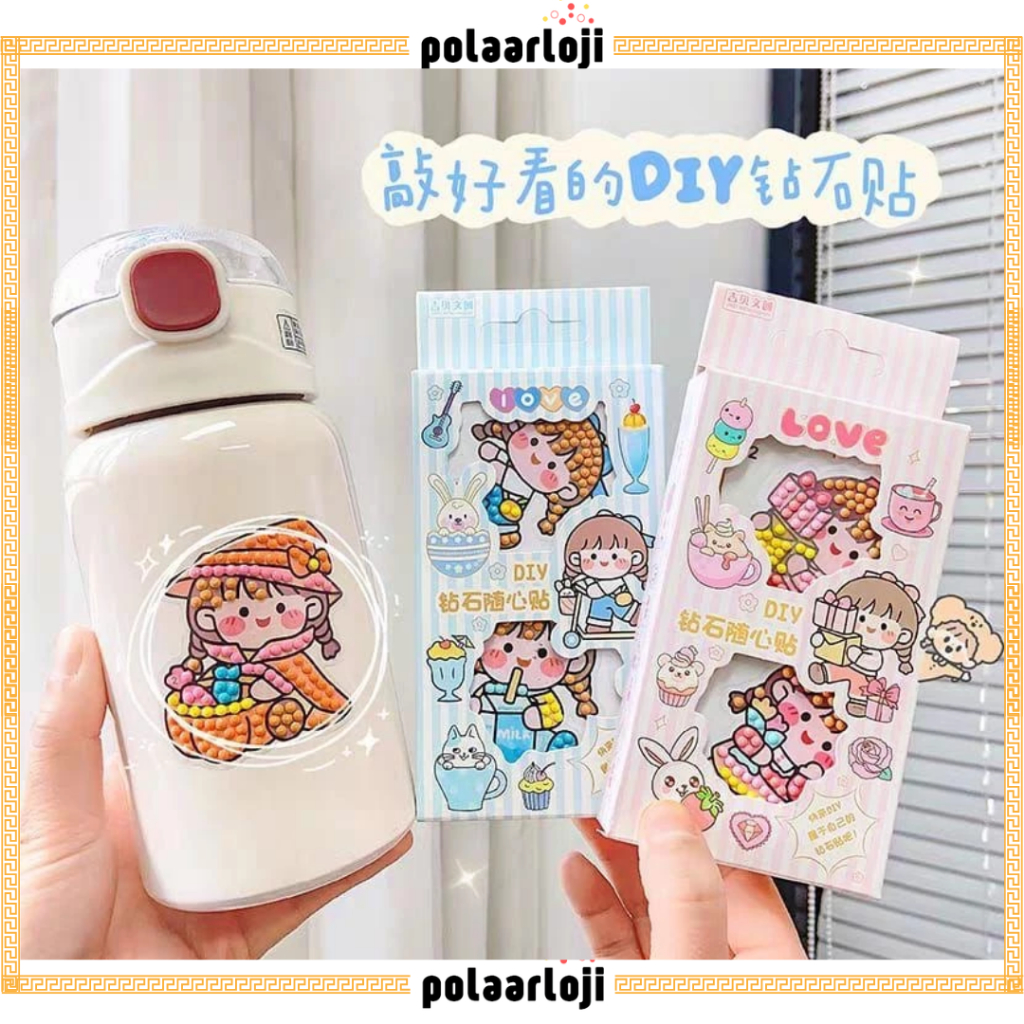 

PA Mainan Anak - Sticker DIY Diamond Cutie Pop Sticker Motif Edukasi Painting Sticker Murah Sticker Korea SS228