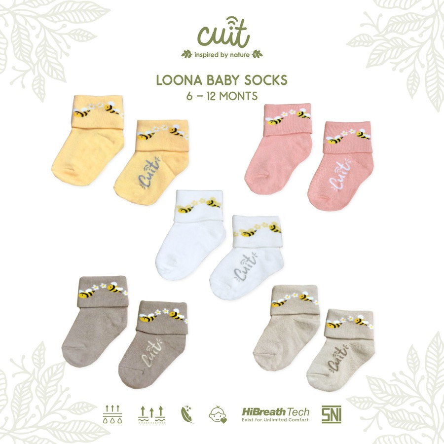 CUIT LOONA KAOS KAKI ANAK 6-12 BULAN NEW COLOUR / LOONA BABY SOCKS