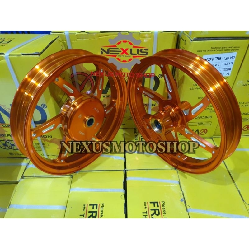 velg racing vnd six star v 2 aerox pelak vnd p5 185x14 & 215x14 aerox 155 connected velg six star ge