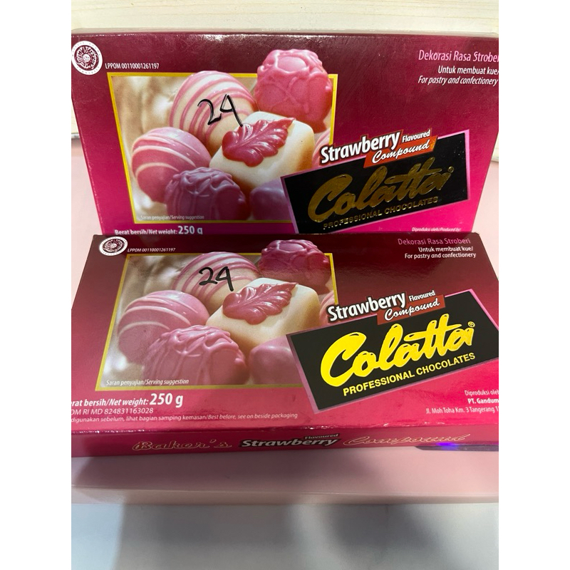 

Coklat Blok Colatta Strawberry/Coklat Compound Colatta/250g