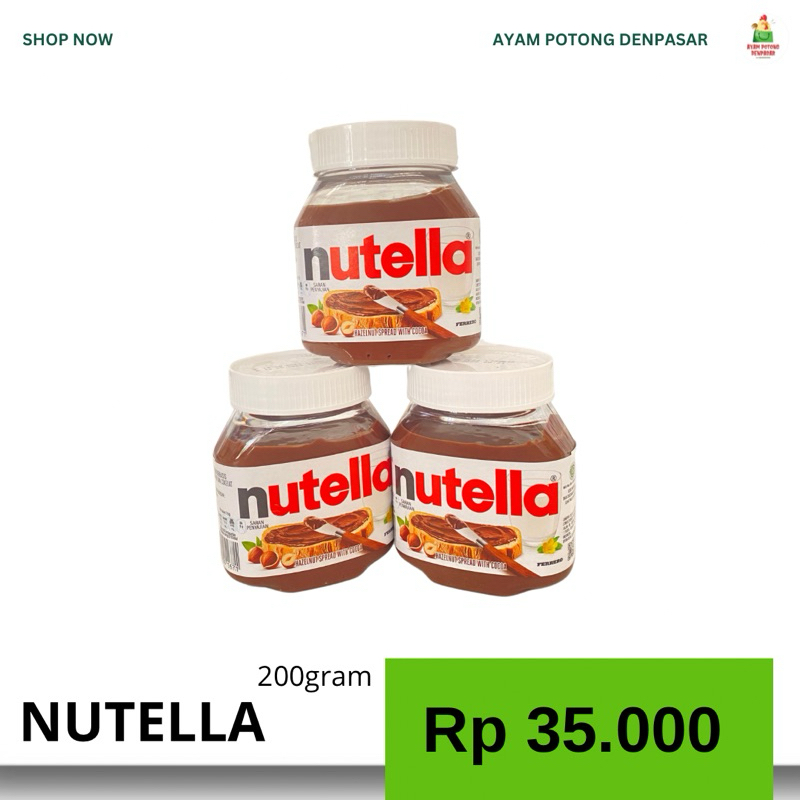 

NUTELLA COKELAT 200gram