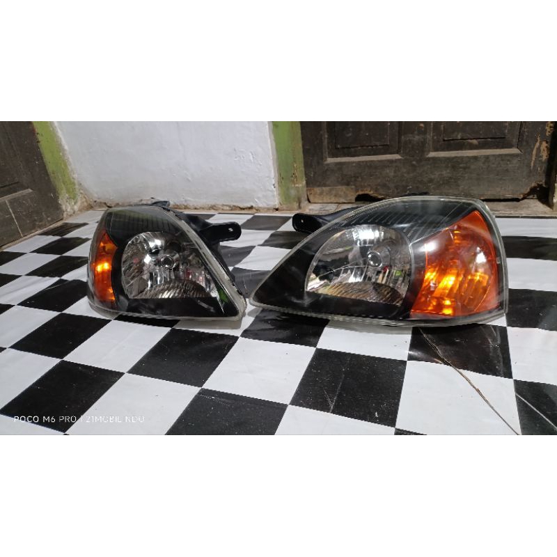 Lampu Depan KIA Rio 2002-2004 original second smoke