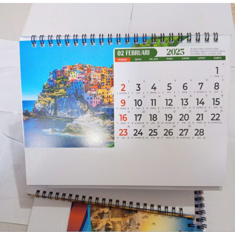

Kalender Meja / Kalendar Kerja Kantor Bulanan