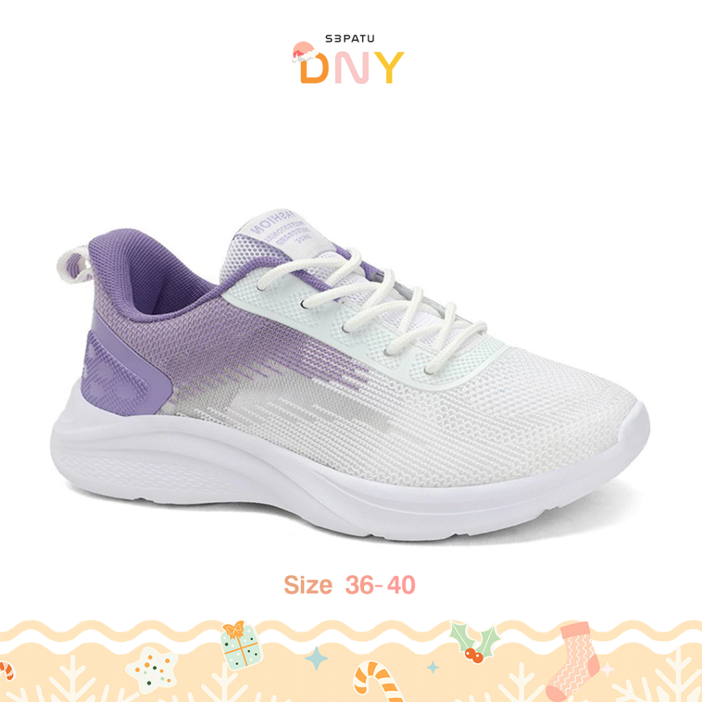 Sepatu DNY Sepatu Olahraga Wanita Running Shoes Perempuan Terbaru Sneakers Lari Cewek Sepatu Zumba S