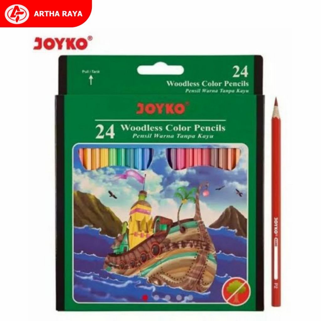 

Pensil Warna Panjang 24 Warna Joyko CP-104