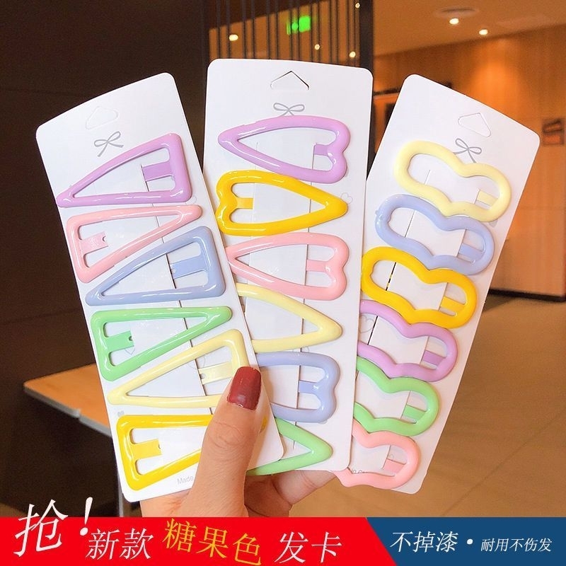 Set jepit rambut jepit poni premium warna warni