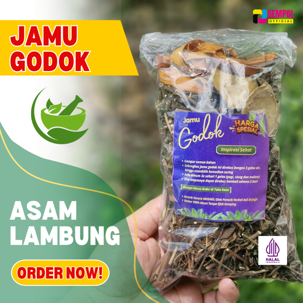 

HERBAL ASAM LAMBUNG HERBAL MAAG KRONIS & AKUT JAMU ASAM LAMBUNG AMPUH 100% / JAMU GODOK