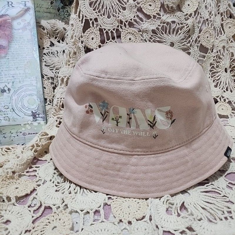 topi wanita pink Vans original