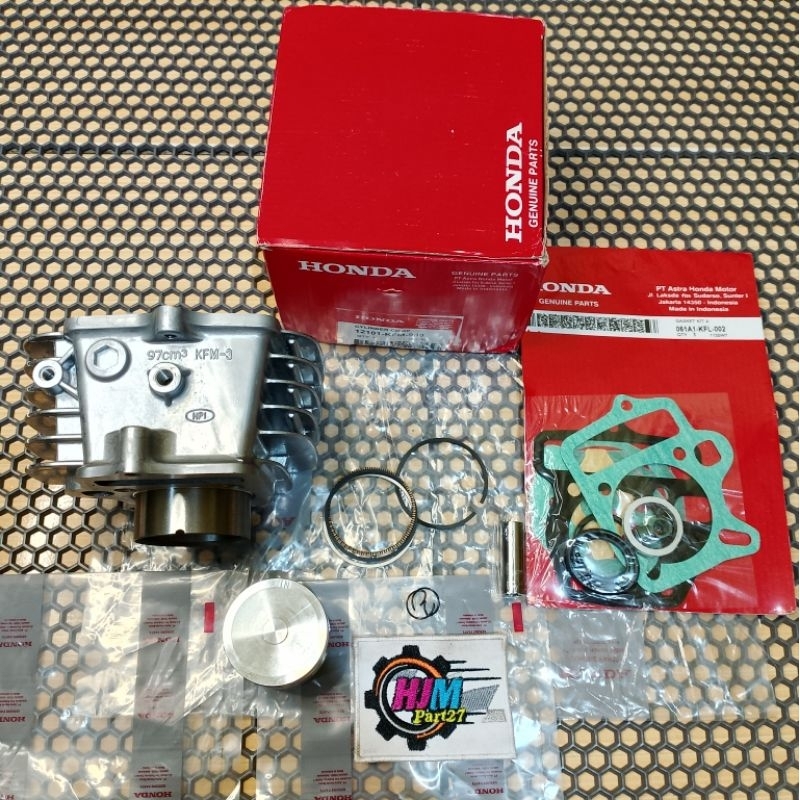 Blok seher plus piston+topset Suora fit new/lagenda/revo 100 cc revo lama ori