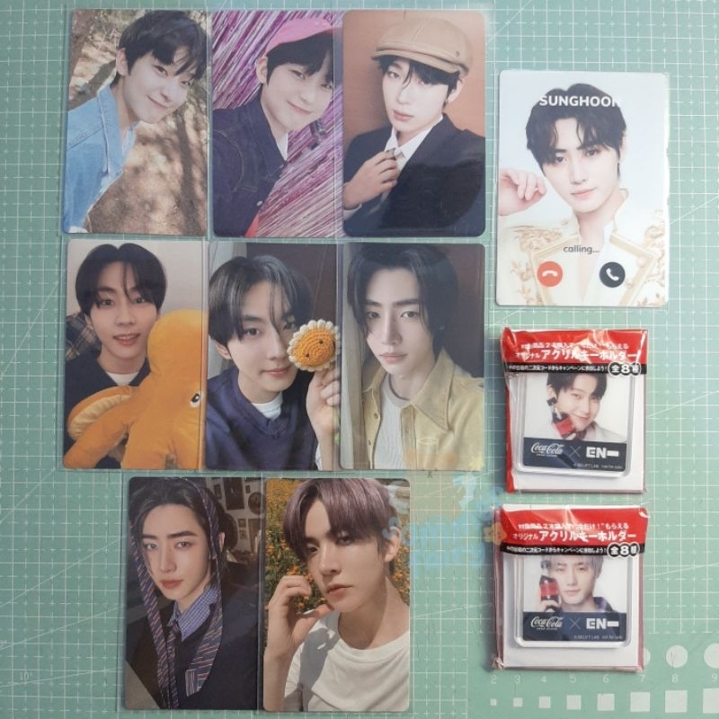 PHOTOCARD ENHYPEN R:U, BDO, MEMORABILIA, ORANGE BLOOD (PC JUNGWON HEESEUNG SUNGHOON SUNOO)