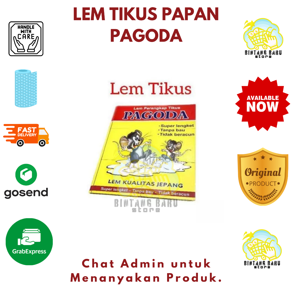 PAGODA - LEM TIKUS PAPAN PAGODA - KUAT & LENGKET