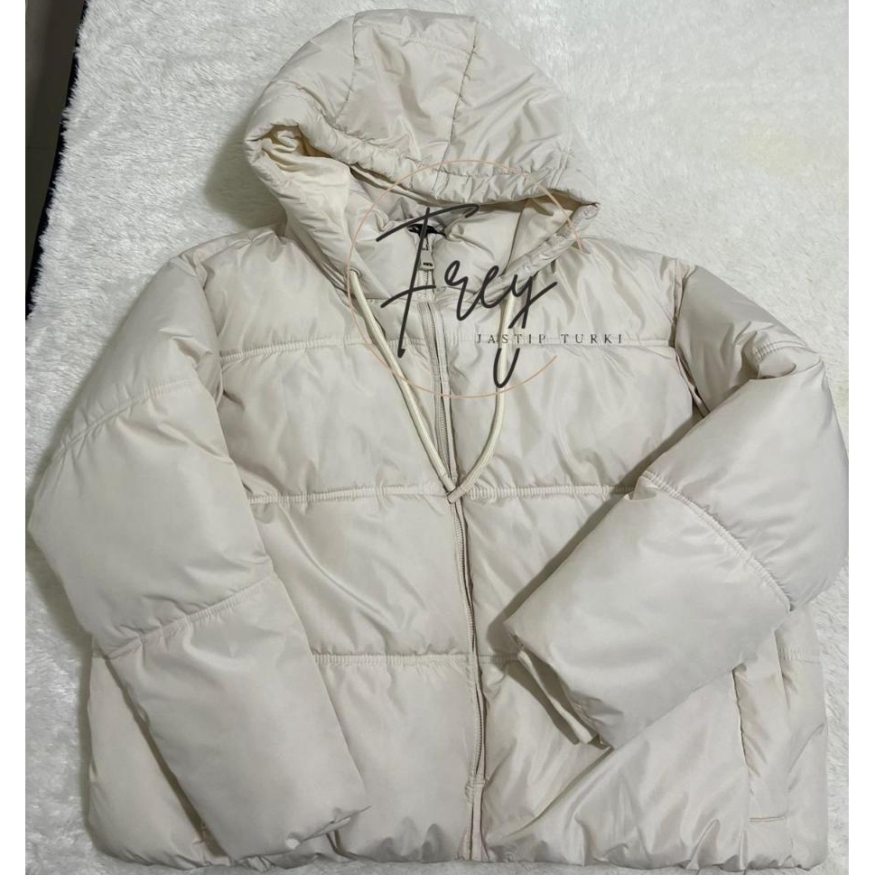 ZRA Jacket Cropped Puffer [READY WHITE 1 PCS]