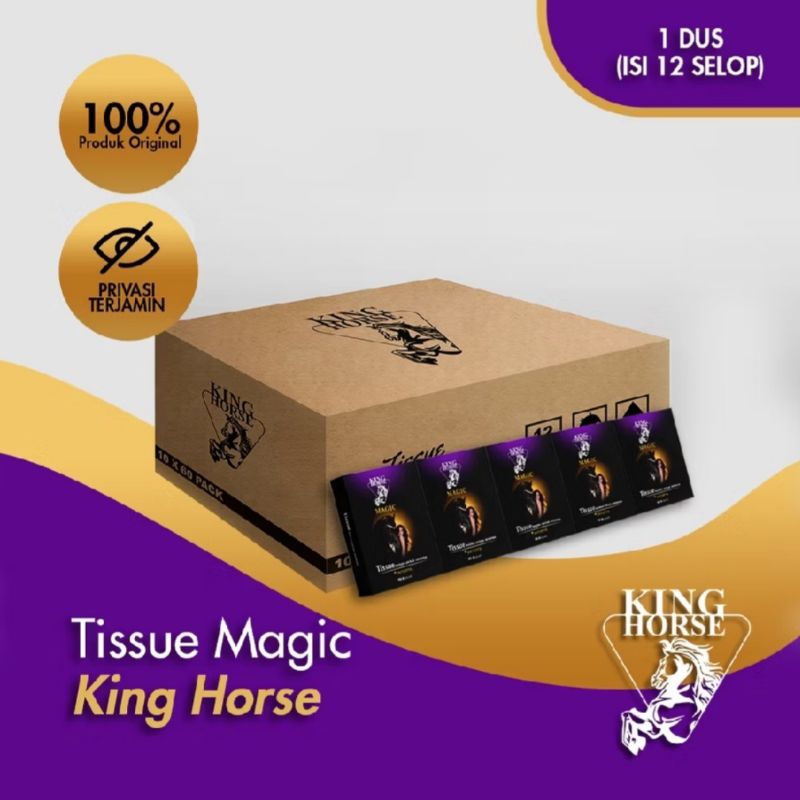 Tisu Magic King Horse 100% Original 1Dus