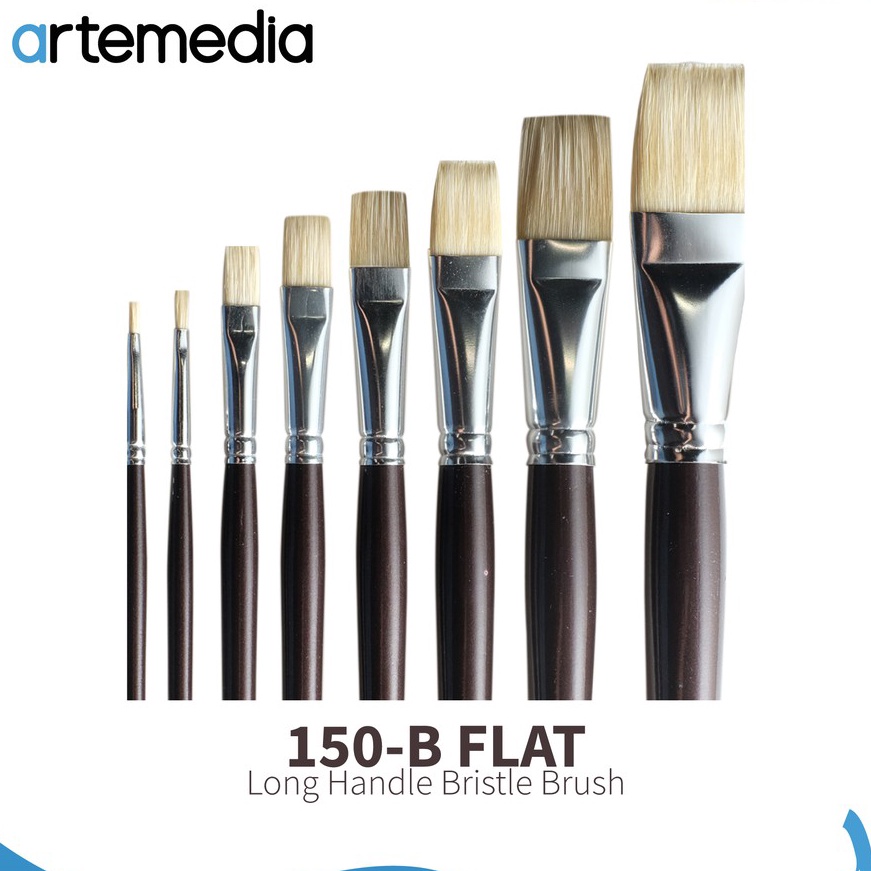 

KP8 Artemedia 15B Flat Bristle Brush Kuas Cat Minyak