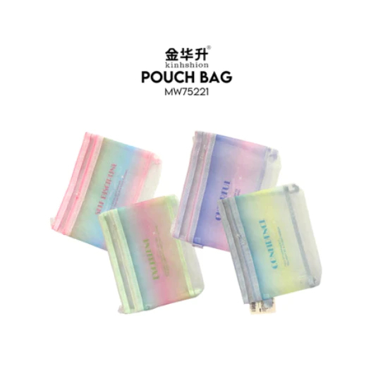 

Kinhshion 3D Double Layer Document Bag A5 MW75221 - Kotak pensil jala versi Korea // Pouch Serbaguna